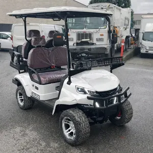 SDLANCH SDLGC80 WHITE 4 SEAT ELECTRIC GOLF CART WITH 4KW AC MOTOR, 50 MILE RANGE,