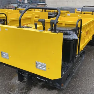 SDLANCH SDLD25 YELLOW RIDE ON GAS POWERED MINI CRAWLER DUMPER, 3 SPEED WITH 9" TRACKS &
