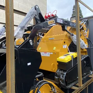 AGT INDUSTRIAL MX-CRT23 YELLOW GAS POWERED MINI SKID STEER LOADER WITH A 32"W BUCKET