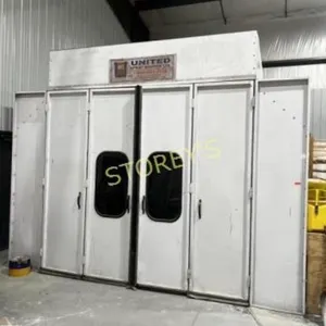 ~14' x 22' United Spray Booth w/ Air Makeup System