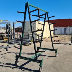 6’x4’x8’H Steel A-Frame Storage Rack on Casters