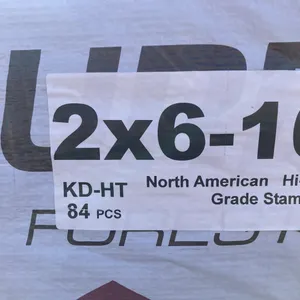 1 bundle approx. (84) 2x6x10' Hiline Planed Lumber Grade Stamped HDHT.