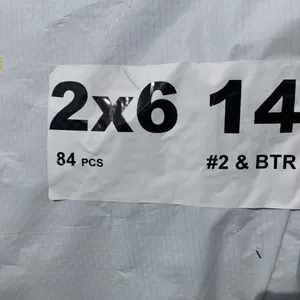 1 Bundle approx. (84) Planed Lumber 2 & BTR Grade Stamped, 2x6 - 14'