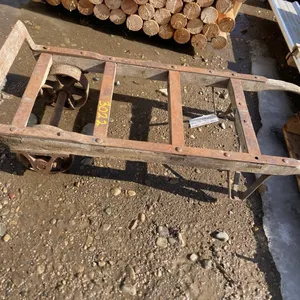Antique Push Behind Hand Freight Cart