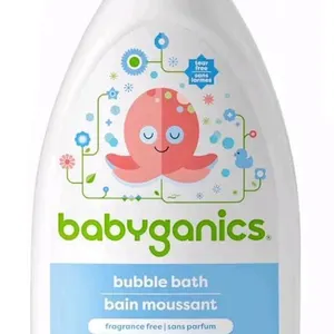 New Babyganics Bubble Bath, Fragrance Free Baby Bubble Bath Formula Made with Plant-Derived & Non-Allergenic Ingredients, Use as Both Baby Shampoo