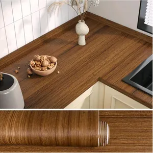 New VEELIKE 15.7''x354'' Brown Wood Contact Paper Peel and Stick Waterproof Kitchen Countertop Contact Paper Wood Wallpaper Textured Wood Grain Contac