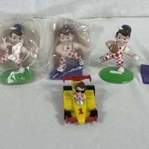 7 Vintage 1990 Big Boy Collectable PVC 3in Mascot