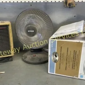 Two heaters and a unused light fixture