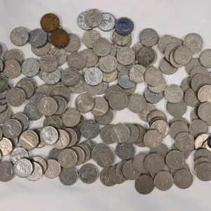 1922 - 1956 Canadian Nickel Lot . Various Years & Condition . 180+ Coins