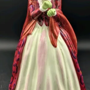 Vintage Lawton Studio China Figurine "New Gloves" | Made in England | 7.5" Tall