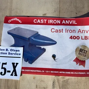 NEW/UNUSED 400 LB CAST IRON ANVIL