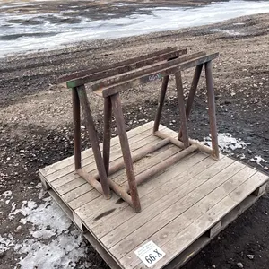 2 - 36"Wx28"H STEEL SAW HORSES