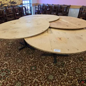 (4) Round Plywood Table Tops
 UNRESERVED