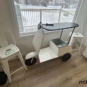 Scooter Beverage Cart w/ (2) Stools
 UNRESERVED