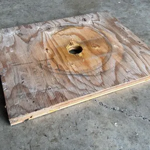 Rimless Lid (wax dipped, round hole)