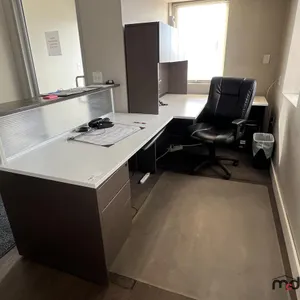 Front Desk w/ L-Shaped Desk & Office Chair (Contents Not Included)
 UNRESERVED