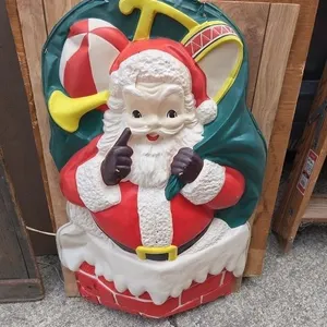 Lighted Santa Claus 19"x30" w Box
