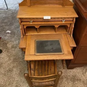 Child Desk & Chair, Slate Writing Board