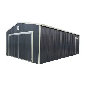 TMG StanForge-MS1624A Metal Shed Garage 16'x24'