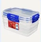 Sistema Klip It Plus 2 Liter Rectangle Food Storage Containers – Set of 6