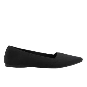 Call It Spring Women's Black Knit Flats, Size 9
