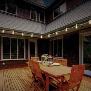 Sunforce Solar String Lights with Remote Control 15 LED Bulbs