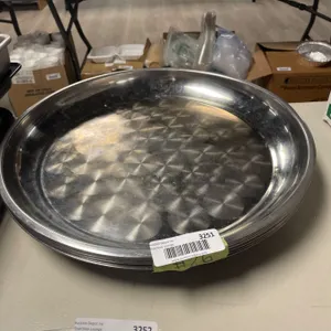 Lot of Stainless Steel Serving Tray
