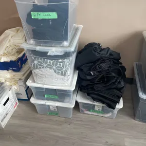 Lot of Fabric Utility Table Clothes and Skirts