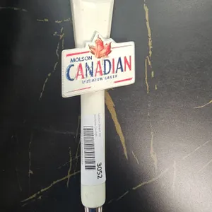 Molson Canadian Beer Tap Handle With Maple Leaf Topper