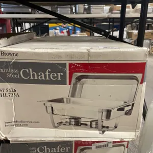 Browne Stainless Steel Chafer with Lid and Frame