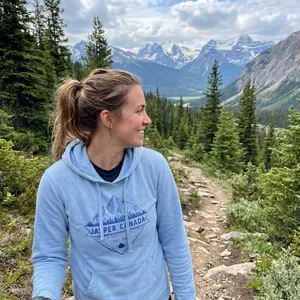 Light Blue River Wear Hoodie With Jasper Canada Graphic, Size Small