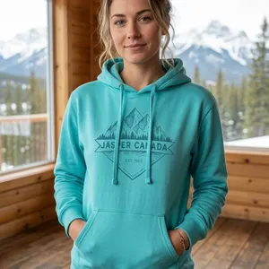 River Wear Hoodie Featuring Jasper Canada Design, Size Large