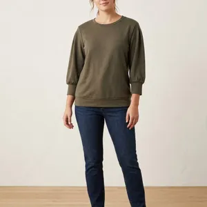 Denver Hayes Dark Olive 3/4 Sleeve Sweatshirt – Size Small