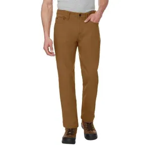 Caterpillar Men’s Fleece Lined Canvas Pant, Size 34×32, Tan Color
