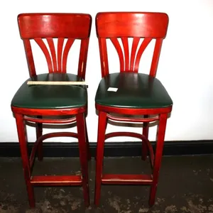 2 Wooden Bar Stools, 30 Inches Floor to Seat