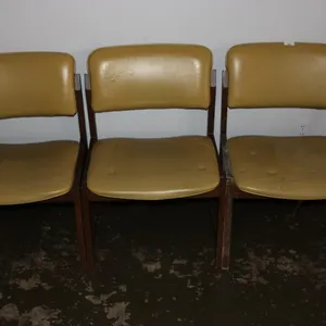 3 Vinyl Upholstered Chairs