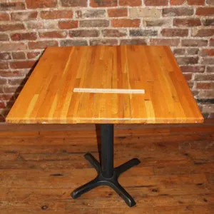 Butcher Block Diner Table, 30 x 30 x 31