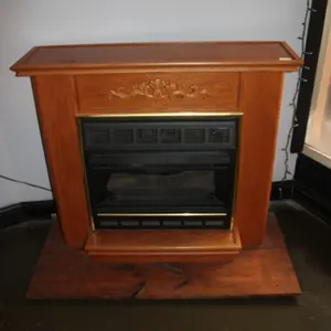 Gas Fireplace, Gas Connected with Shutoff Valve, 43 x 17 x 37