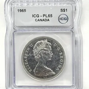 1965 Canada Silver Dollar, IGC Graded