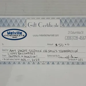 Melville Chevrolet GMC $50 Gift Card #283