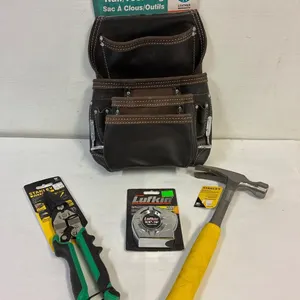 Leather Tool Belt with Tools.