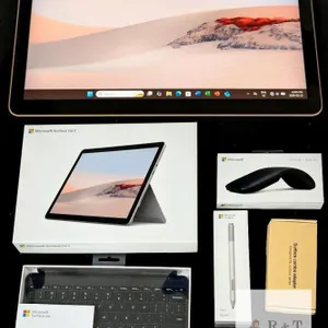 WOW! Microsoft Surface Go 2 10.5" Tablet Bundle : Model 1901, Windows 11, Intel Pentium Gold RAM 8GB Processor, 128GB SSD + Detachable Smart Keyboard/