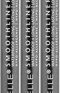 3 New ANNABELLE Smoothliner [ Gunmetal ] Creamy & Smooth Texture, Perfect for Smokey Eyes, Waterproof, Long-Lasting, Cruelty-Free, Hypoallergenic,