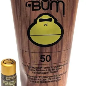 [exp 04/2026 - 11/2027] New SUN BUM Broad Spectrum SPF 50 UVA / UVB Protection, Water Resistant (80 Minutes) Premium Sunscreen Lotion & Mango SPF 