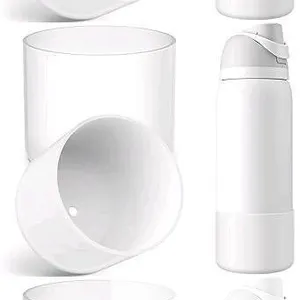 3 New Packs of 2 Silicone Water Bottle Boot for Owala 24oz 32oz 40oz, Anti-Slip Protective Sleeve Bottom Bumper Protector for FreeSip, Twist, and Flip