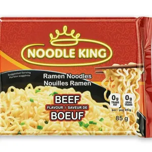 Noodle King Instant Ramen Noodles, Beef Flavor, 24 Packs x 85 g