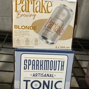 Partake Brewing Blonde 4x355ml and Sparkmouth Artisanal Tonic 4x355ml