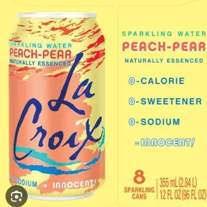 LaCroix Peach-Pear Sparkling Water, 24 x 355 mL Cans