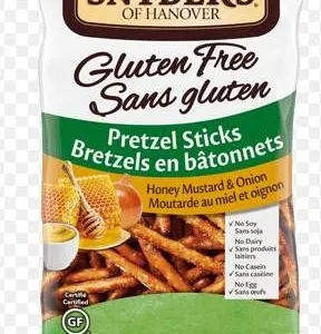 Snyder's of Hanover Gluten-Free Pretzel Sticks, 12x220g, Honey Mustard & Onion