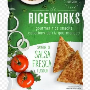 Riceworks Salsa Fresca Flavour Gourmet Rice Snacks 155g, Case of 12